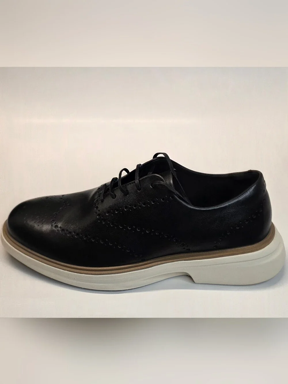 New Cole Haan Original Grand Cityspectre Wingtip Oxford Black Men's Size 8.5